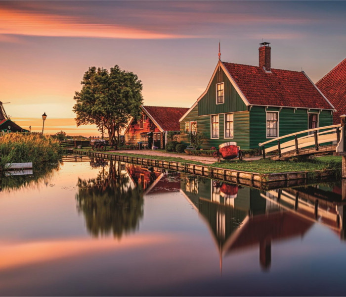 Puzzle - Clementoni - Zaanse Schans falu