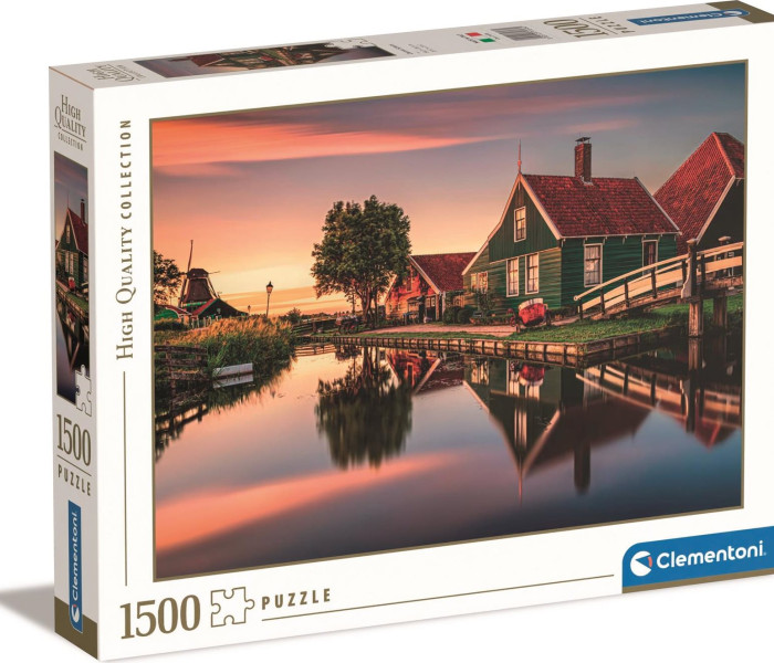 Puzzle - Clementoni - Zaanse Schans falu