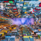 Puzzle - Enjoy - Hongkong - színes ház