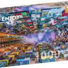 Puzzle - Enjoy - Hongkong - színes ház