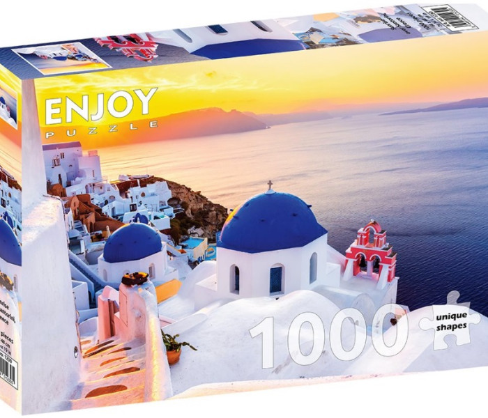 Puzzle - Enjoy - Napfelkelte Santorini felett