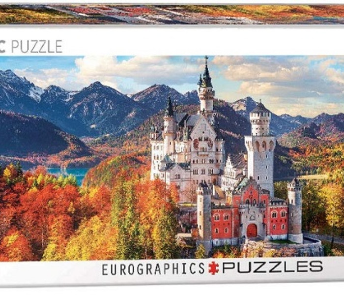 Puzzle - Eurographics - Kilátás Neuschwansteinre - Panoramatikus Puzzle