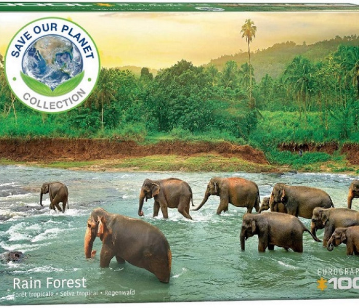 Puzzle - Eurographics - Elefántok a folyóban