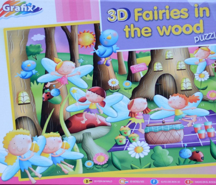 Puzzle - Grafix - Tündérek az erdőben - 3D Puzzle