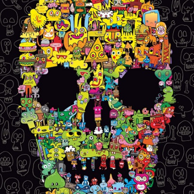 Firkálások - koponya