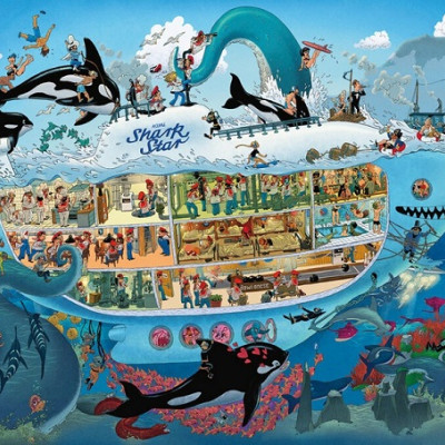 Víz alatti szórakozás - Triangular puzzle