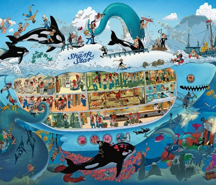 Puzzle - Heye - Víz alatti szórakozás - Triangular puzzle