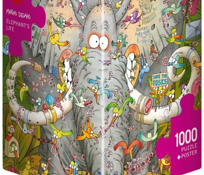 Puzzle - Heye - Egy elefánt élete - Triangular puzzle