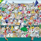 Puzzle - Heye - Sport rajongók - Panoramatikus Puzzle