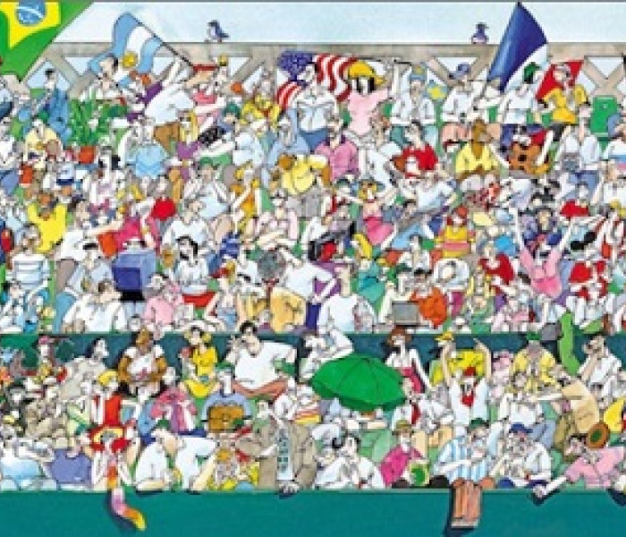 Puzzle - Heye - Sport rajongók - Panoramatikus Puzzle