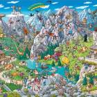 Puzzle - Heye - Buli az Alpokban - Triangular Puzzle