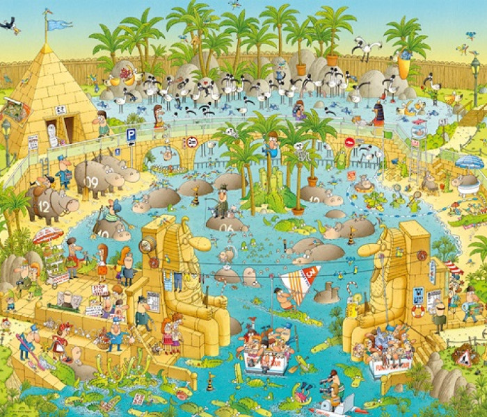Puzzle - Heye - ÁLLATKERT - Nílusi kiállítás