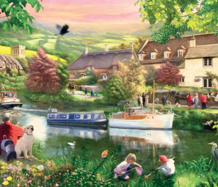 Puzzle - Falcon - Nyári szórakozás a tóparton