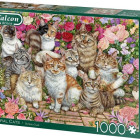 Puzzle - Falcon - Cicák a virágokban