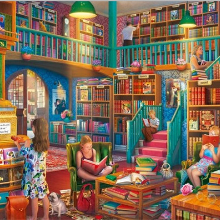 Délután egy könyvesboltban