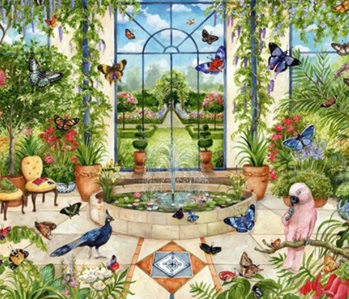 Puzzle - Falcon - Az üvegház tele lepkékkel