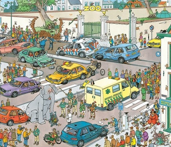 Puzzle - Jumbo - Elefánt vásárlás közben