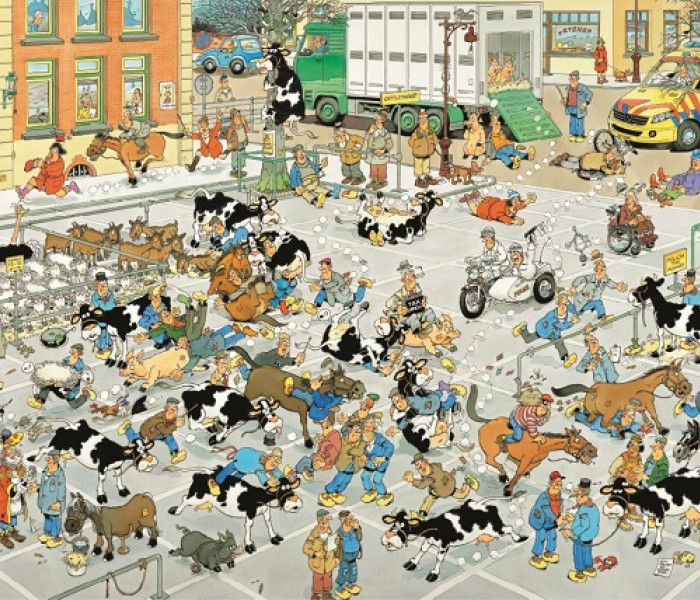 Puzzle - Jumbo - Szarvasmarha piac