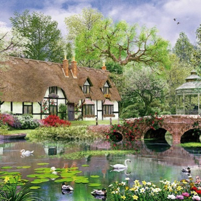 Házikó hattyúkkal