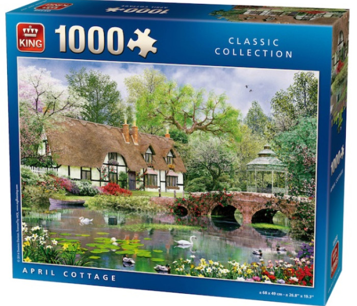 Puzzle - King - Házikó hattyúkkal