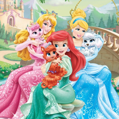 Hercegnők kiskutyákkal 