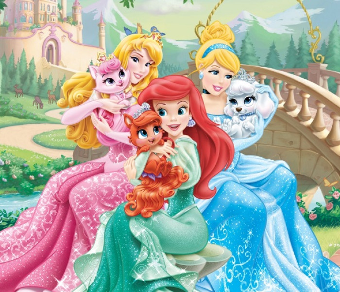 Puzzle - King - Hercegnők kiskutyákkal