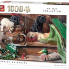 Puzzle - King - Kiskutyák a lépcsőn