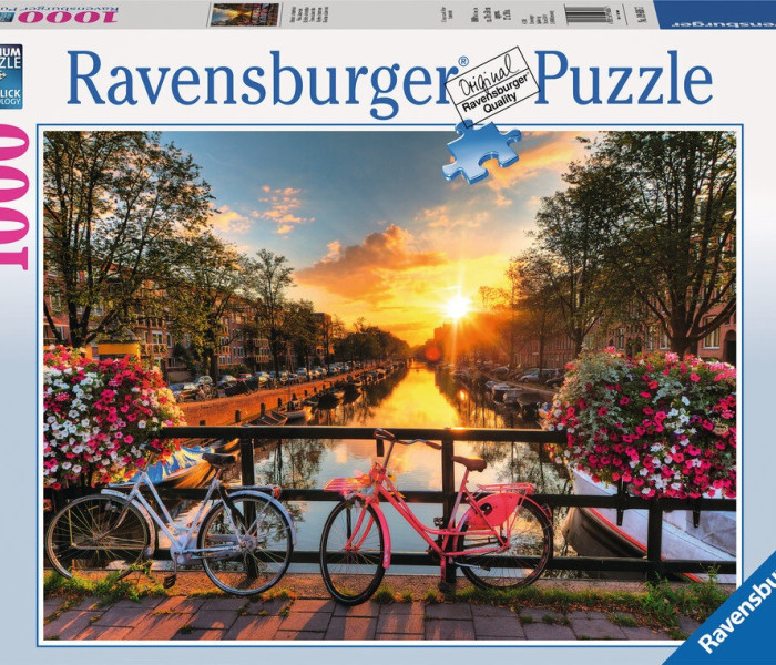Puzzle - Ravensburger - Kerékpár Amszterdamban