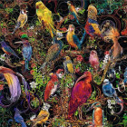 Puzzle - Ravensburger - Festett madarak