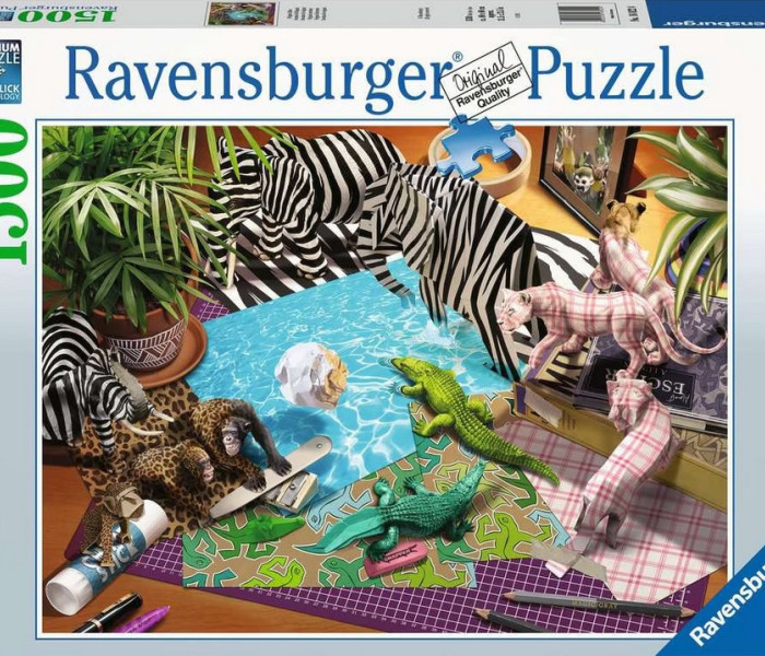Puzzle - Ravensburger - Origami kaland - Állatok