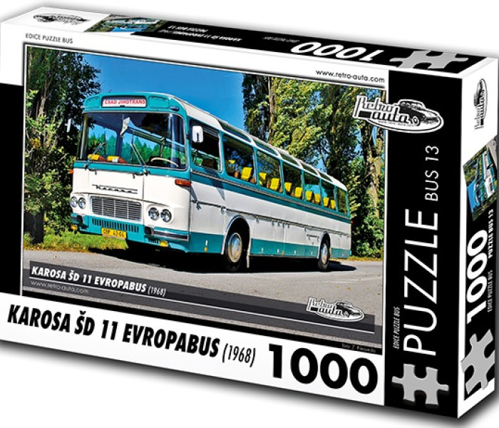 Puzzle - Retro-auta - Busz Karosa ŠD 11 Evropabus (1968)