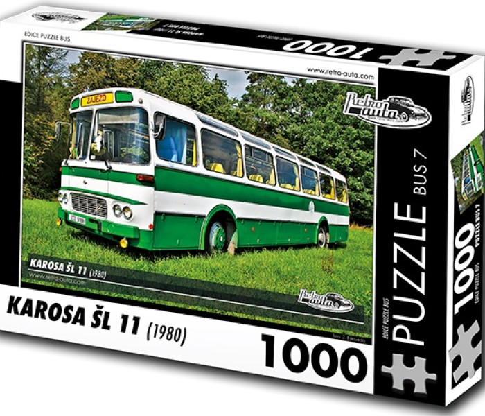 Puzzle - Retro-auta - Busz  Karosa ŠL 11 (1980)