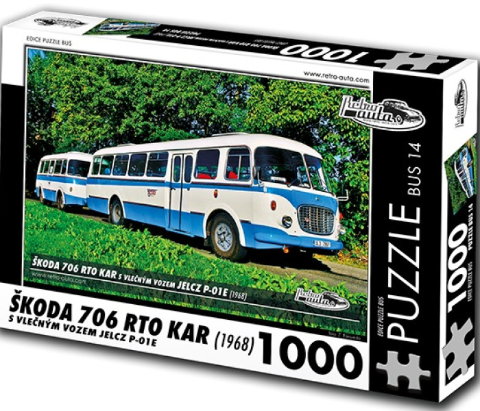 Puzzle - Retro-auta - Busz Škoda 706 RTO KAR (1968)