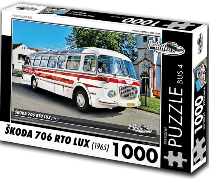 Puzzle - Retro-auta - Busz Škoda 706 RTO LUX (1965)