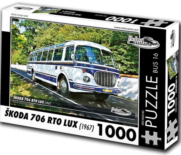 Puzzle - Retro-auta - Busz Skoda 706 RTO LUX (1967)