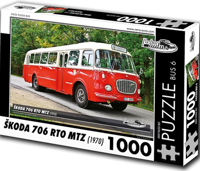 Puzzle - Retro-auta - Busz Škoda 706 RTO MTZ (1970)