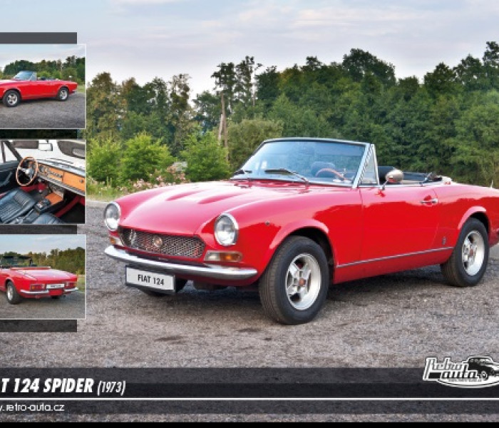 Puzzle - Retro-auta - Puzzle Fiat 124 Spider (1973)