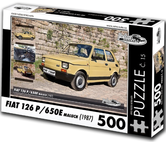 Puzzle - Retro-auta - Puzzle Fiat 126 P/650E (1987)