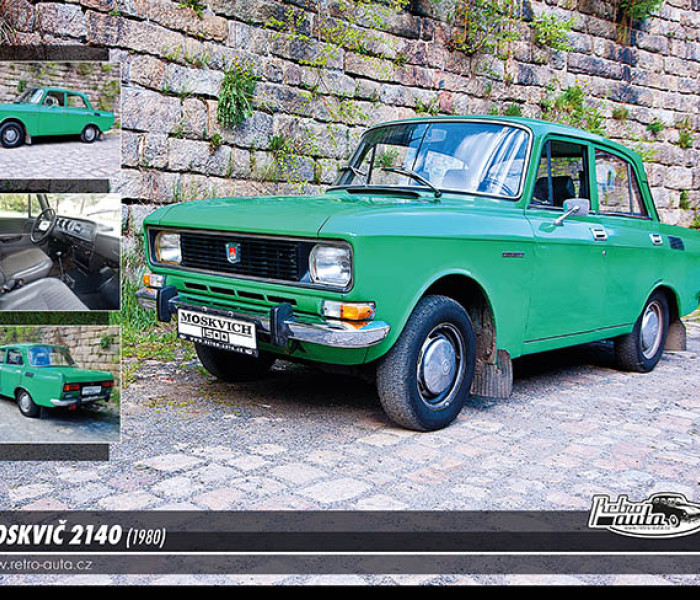 Puzzle - Retro-auta - Puzzle Moskvic 2140 (1980)