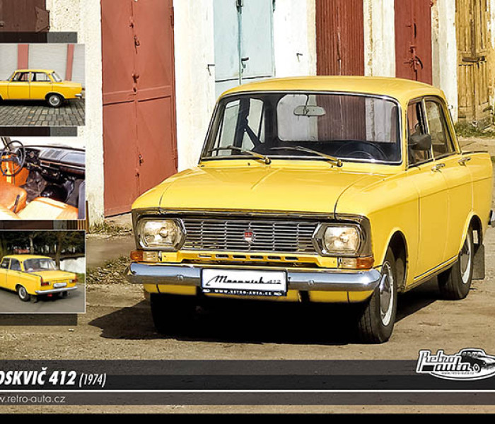 Puzzle - Retro-auta - Puzzle Moskvic 412 (1974)