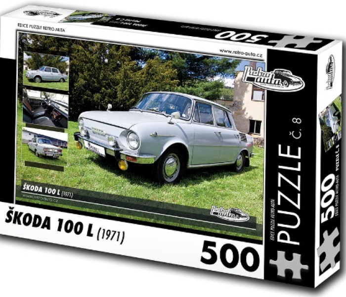 Puzzle - Retro-auta - Puzzle Skoda 100 L (1971)