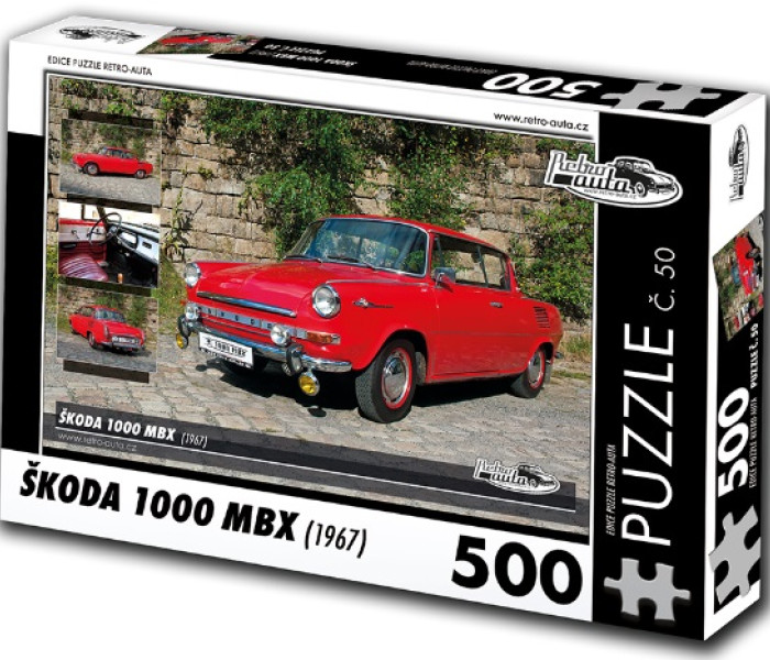 Puzzle - Retro-auta - Puzzle Škoda 1000 MBX (1967)