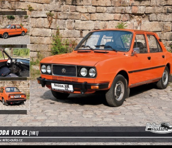 Puzzle - Retro-auta - Puzzle Skoda 105 GL (1981)