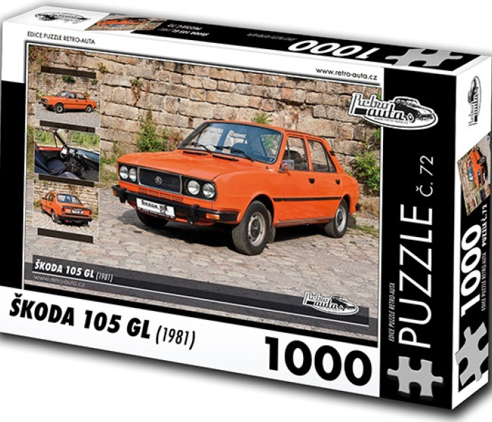 Puzzle - Retro-auta - Puzzle Skoda 105 GL (1981)