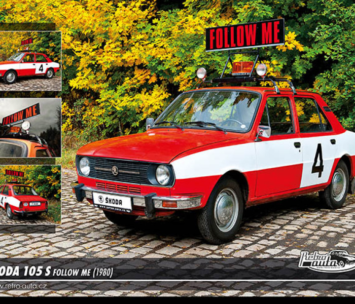 Puzzle - Retro-auta - Puzzle Skoda 105 S Follow me