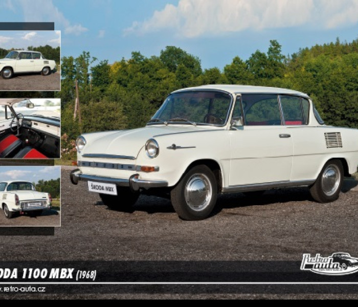 Puzzle - Retro-auta - Puzzle Skoda 1100 MBX (1968)