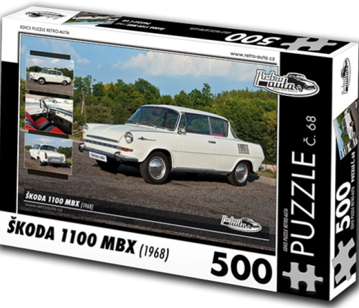 Puzzle - Retro-auta - Puzzle Skoda 1100 MBX (1968)