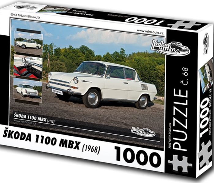 Puzzle - Retro-auta - Puzzle Skoda 1100 MBX (1968)