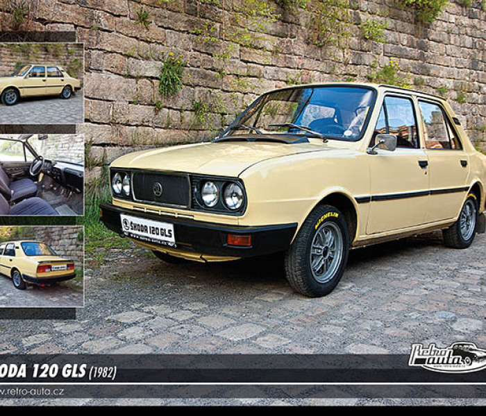 Puzzle - Retro-auta - Puzzle Skoda 120 GLS (1982)
