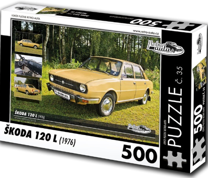 Puzzle - Retro-auta - Puzzle Skoda 120 L (1976)